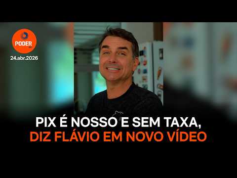 Flávio Bolsonaro defende o Pix em novo vídeo informal